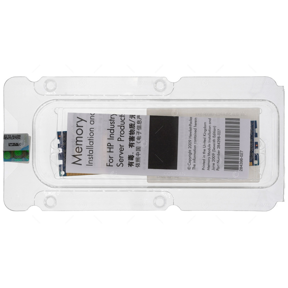 500662-B21 HP MEMORY 8GB 2RX4 PC3 10600R DDR3 501536-001, 500205-071,